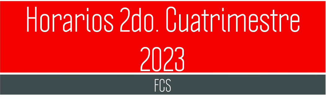horario 2do cutrimestre 2023