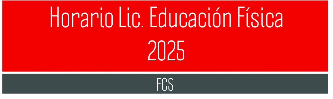 Horario educacion fisica