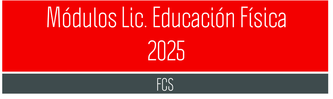 Modulos educacion fisica 2025