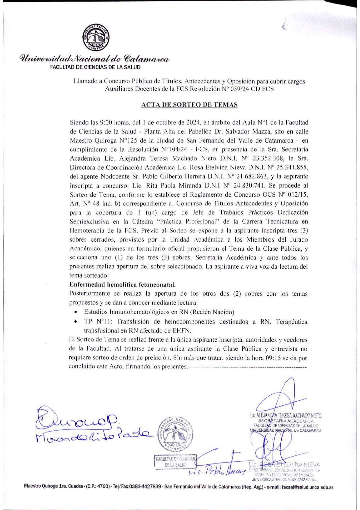 ACTA Sorteo de Tema JTP Practica Profesional page 0001